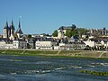 Blois vu de la rive gauche (rive sud) de la Loire