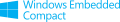 Windows Embedded Compact logo and wordmark (light blue)