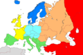 Regions of Europe, no text