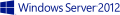 Windows Server 2012 logo and wordmark (dark blue)