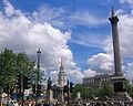 London, Clouds over Trafalgar square