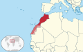 標註摩洛哥實際控制的西撒哈拉領土