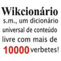 Portuguese Wiktionary's 10,000th entry logo