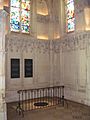 La tombe de Léonard de Vinci dans la chapelle du château d'Amboise