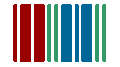 Wikidata logo with sliding colors (infinite animation, no text)