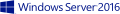 Windows Server 2016 logo and wordmark (dark blue)