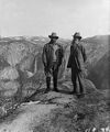Roosevelt with John Muir at Glacier Point