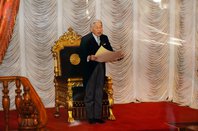 Emperor Akihito symbolically opens parliament sessions in 2016 in Tokyo, Japan.  Pic: Attila Jandi/Shutterstock