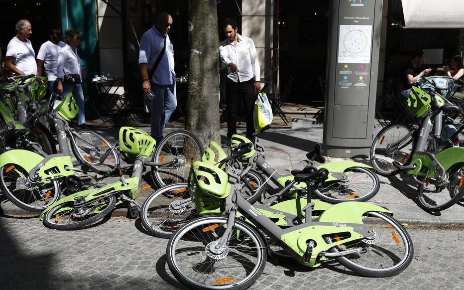  Paris 1er, le 21 avril 2018. Smovengo promet de retirer les 3 000 vélos bloqués en station d’ici au 8 mai et de proposer 800 stations fonctionnelles d’ici à la fin juin. 
