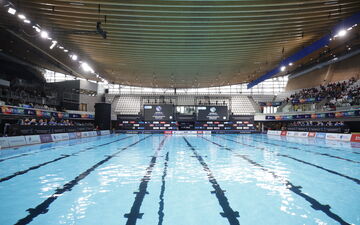 Pour la première fois, le Final Four du Championnat de France de water-polo se déroule ce mardi et mercredi au Centre aquatique olympique à Saint-Denis. LP/Olivier Arandel